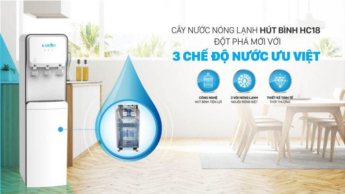 Cây nước nóng lạnh Karofi