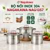 BỘ NỒI INOX NAGAKAWA NAG1357