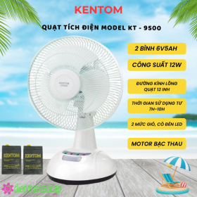 Quạt tích điện Kentom KT-9500