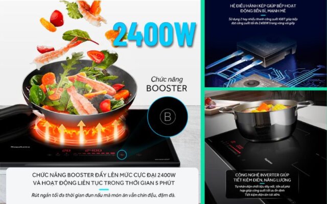 Bếp từ đôi Nagakawa NK2C05MB