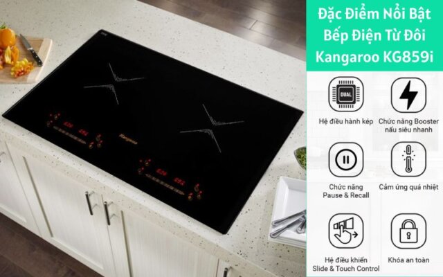 Bếp điện từ đôi Kangaroo KG859I