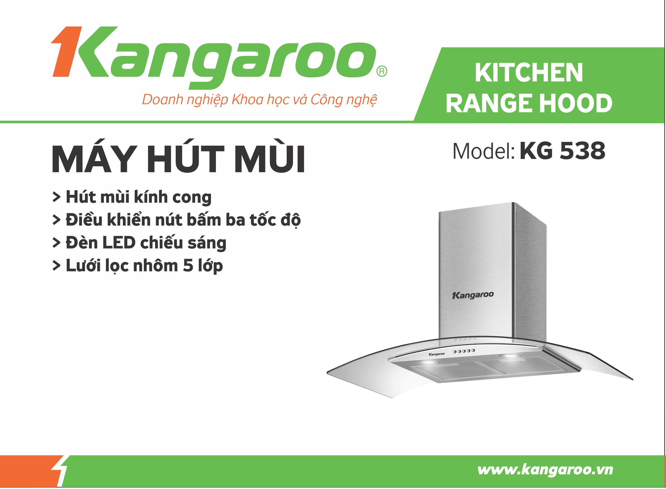 giá máy hút mùi kangaroo, máy hút mùi kính cong kangaroo , kg538, máy hut mùi kích thước 70cm, máy hút mùi áp tường kính cong, máy hút mùi kangaroo kính cong, mua máy hút mình kính cong ở đâu, hút mùi kg538