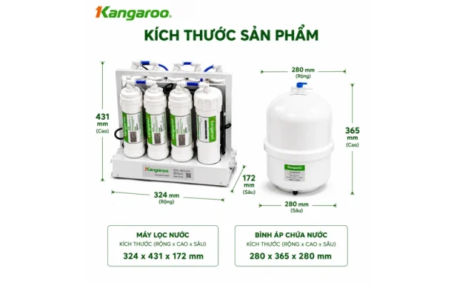 Máy lọc nước hydrogen Kangaroo KGHP66