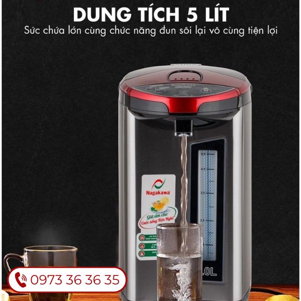 bình thuỷ nagakawa nag0404, phích cắm điện, nag0405