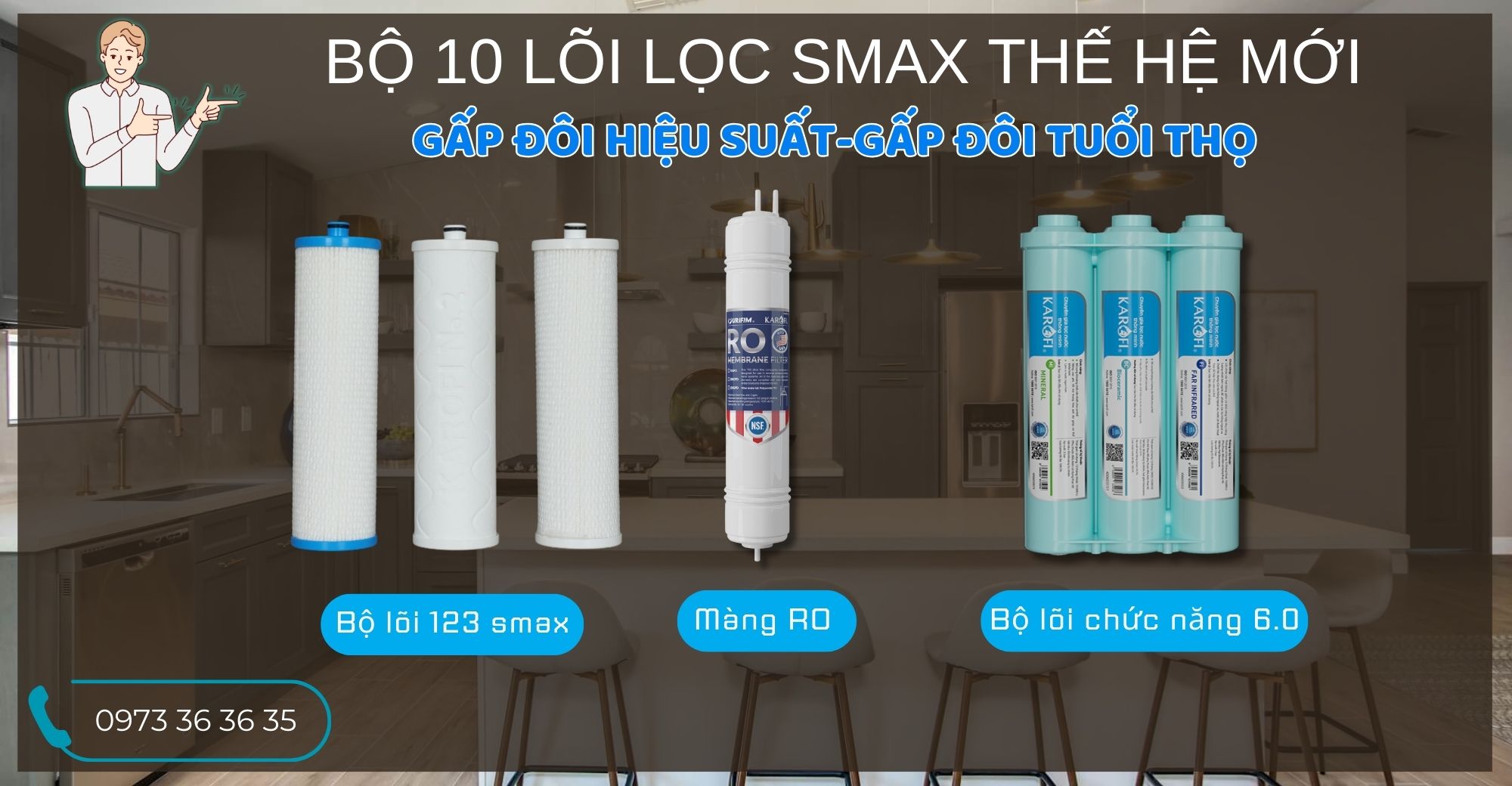 máy lọc nước 10 cấp karofi, máy lọc có tủ karofi, máy lọc karofi kqa-d36