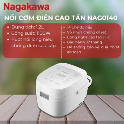 kinh nghiem mua nồi cơm điện cao tần nagakawa nag0140