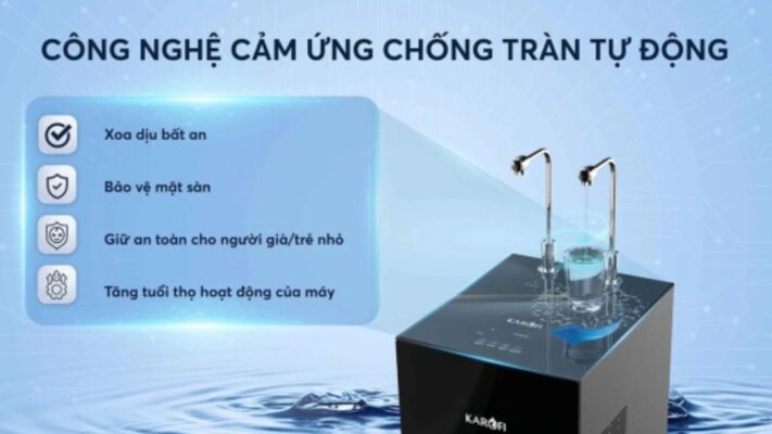 cảm biến chống tràn tự động trên máy lọc nước karofi