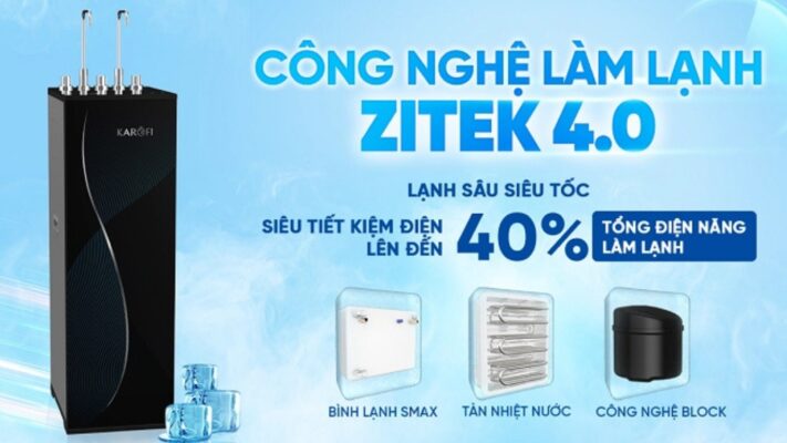 công nghệ làm lạnh Zitek 4.0 trên máy lọc nước karofi thông minh