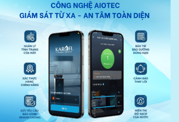 công nghệ aio tec trên máy lọc nước karofi thông minh