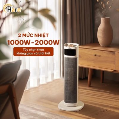 công suất 2000W của máy sưởi gốm Hare HR-HT2001