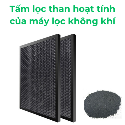 tấm lọc than hoạt tính của máy lọc không khí