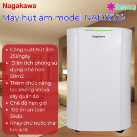 Máy hút ẩm không khí Nagakawa NAD8569