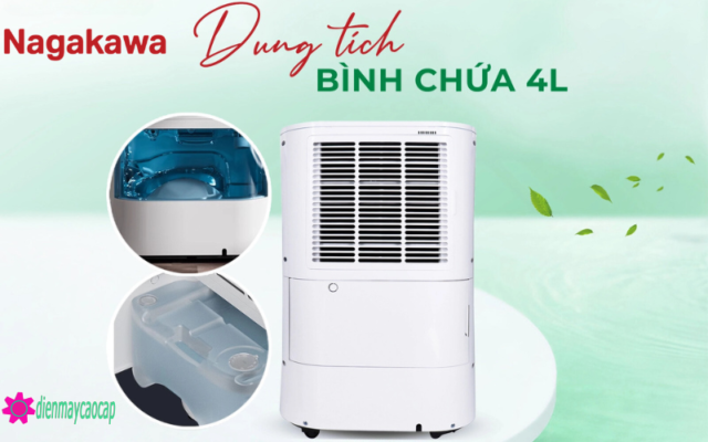 bình nước thải 4l của máy hút ẩm nagakawa nad8569