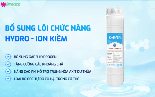 lõi hydrogen củaMáy Lọc Nước Nóng Lạnh Karofi 