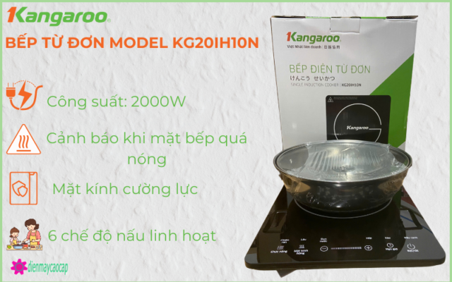 đặc điểm của bếp điện từ đơn kangaroo kg20ih10n