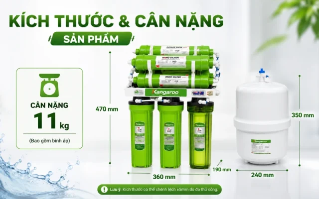 máy lọc nước để gầm Kangaroo KG110A