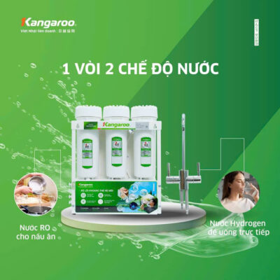 hai chế độ nước của máy lọc nước kangaroo hydrogen kghp12k