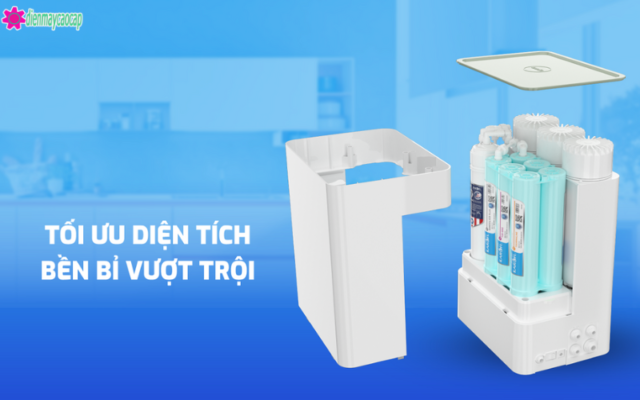 thiết kế của máy lọc nước âm tủ bếp karofi kaq-u65