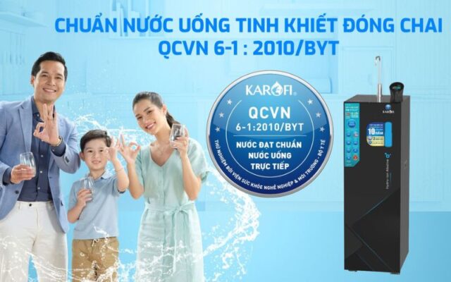 máy lọc nước ion kiềm kae-s68 đạt chuẩn nước uống trực tiếp