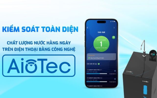 công nghệ aiotec của Máy lọc nước ion kiềm Karofi KAE-S68