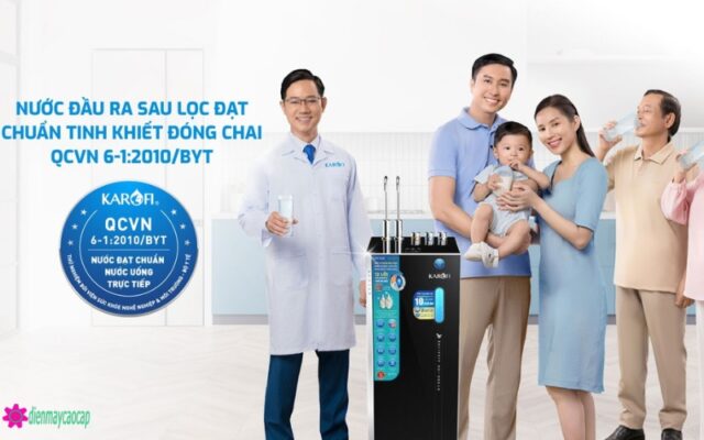 máy lọc nước ion kiềm Karofi s688 đạt chuẩn nước uống trực tiếp