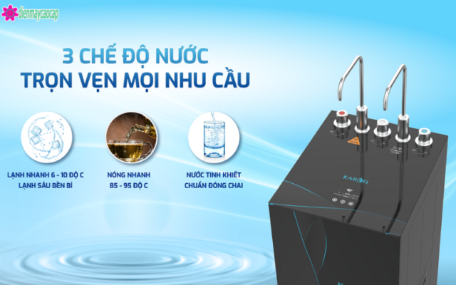 3 chế độ nước của máy lọc nước nóng lạnh karofi