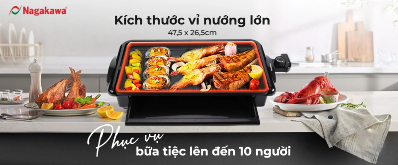 kích thước bếp nướng điện nagakawa nag3105