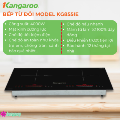 bếp từ đôi kangaroo kg855ie