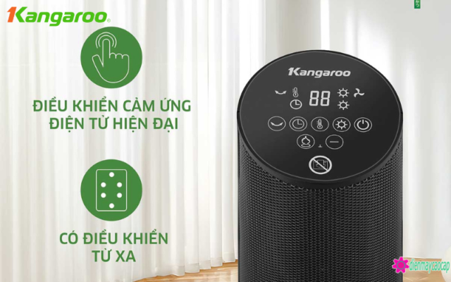 điều khiển từ xa của quạt sưởi kangaroo kgah06g