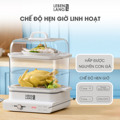 tính năng hẹn giờ thông minh của nồi hấp điện mini Lebenlang LBEL 5031