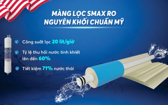 màng lọc ro karofi chính hãng sản xuất tại mỹ