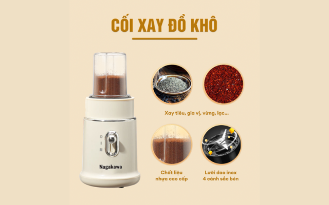 máy xay hạt Nagakawa NAG0823