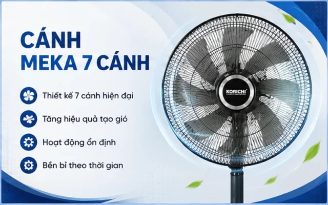 quạt điều khiển từ xa Korichi KRC-6319