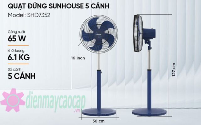 Quạt cây đứng Sunhouse SHD 7352