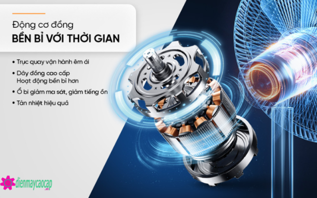 Quạt sàn chân quỳ Lorente LT520