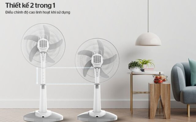 Quạt pin sạc Sunhouse SHD 7228