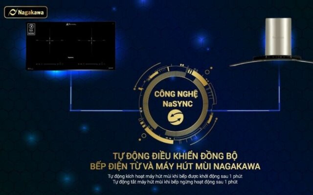  Bếp đôi điện từ Nagakawa NK2C06MS