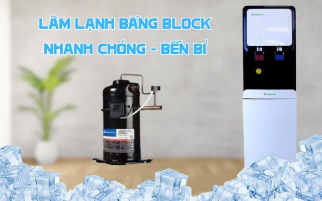 cây lọc nước nóng lạnh 2 vòi Kangaroo KG61A3
