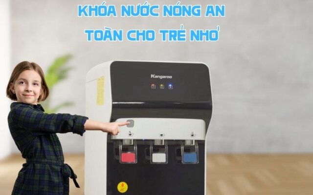 cây nước nóng lạnh có khóa trẻ em Kangaroo KG62A3