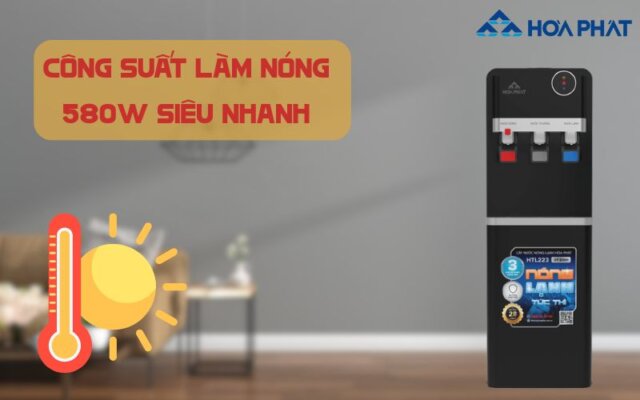 cây nước nóng lạnh 3 chế độ Hòa Phát HTL223