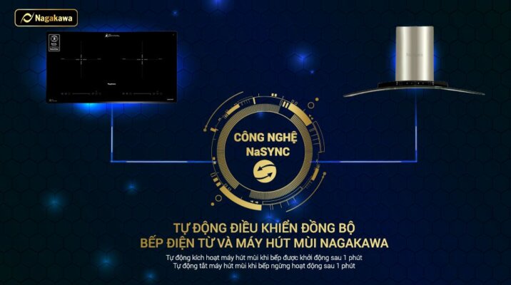 Công nghệ NaSYNC trong bếp từ Nagakawa