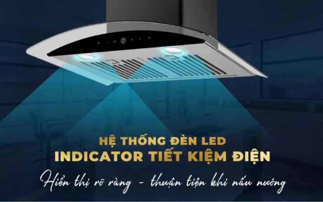máy hút mùi kính cong Nagakawa NRH9594