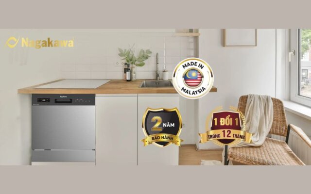 xuất xứ và bảo hành của Máy rửa bát Nagakawa NK10D01M