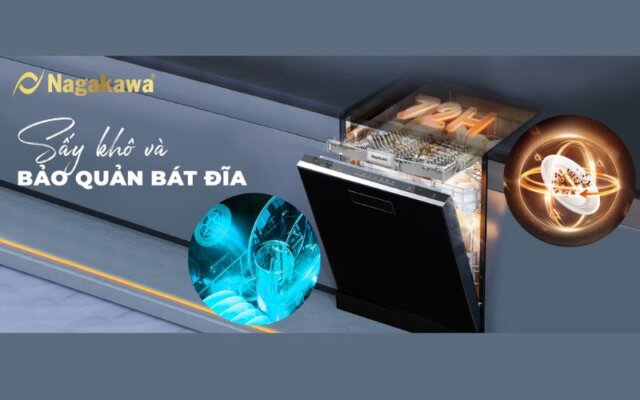 máy rửa bát cho gia đình 6 người