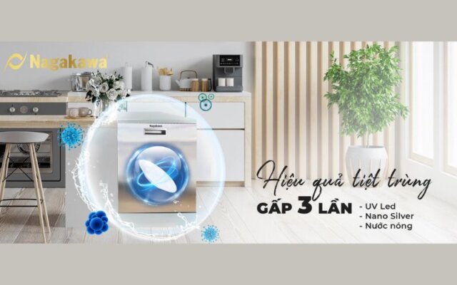 kích thước máy rửa bát Nagakawa NK15D06M