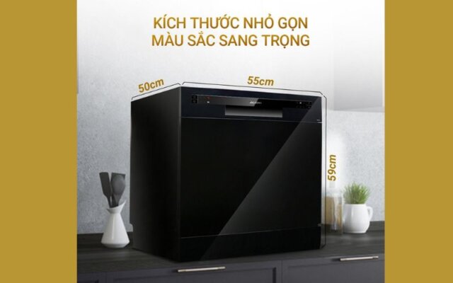 kích thước Máy rửa bát gia đình Nagakawa NK8D01M