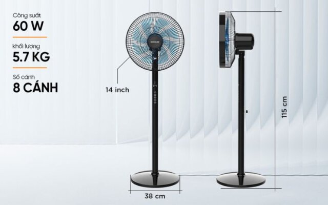 Quạt cây điều khiển Sunhouse SHD7346