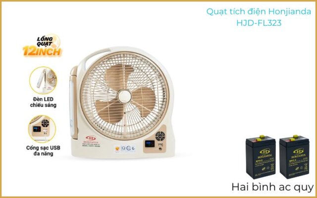 Quạt Tích Điện Honjianda HJD-FL 323