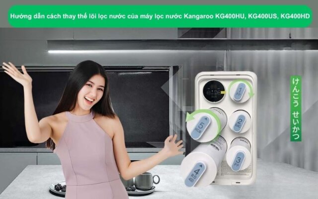 thay lõi lọc RO Kangaroo