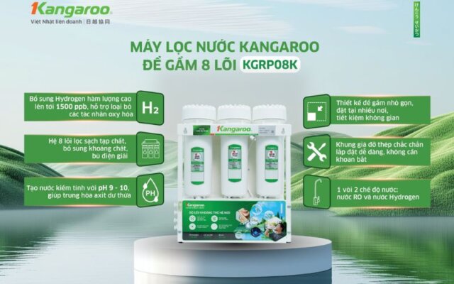Máy lọc nước âm tủ bếp Kangaroo KGRP08K